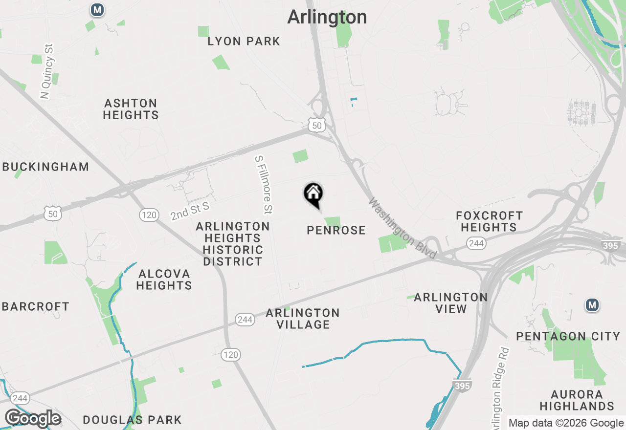 Map of 507 S Adams Street, Arlington, VA 22204