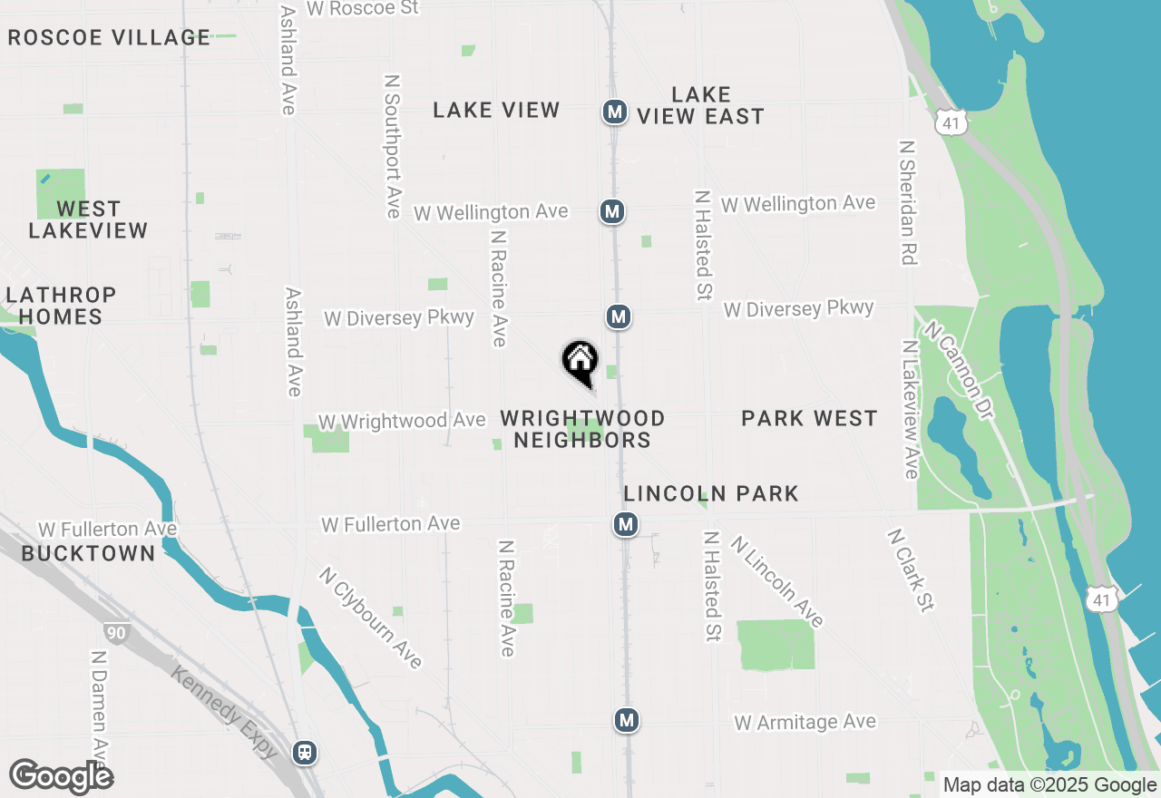 Map of 2626 N Lincoln Avenue #203, Chicago, IL 60614