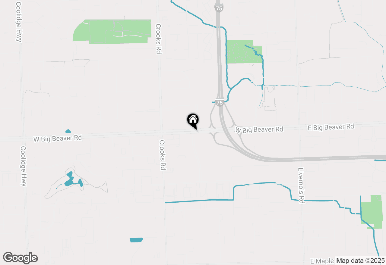 Map of 801 W Big Beaver Road #205, Troy, MI 48084