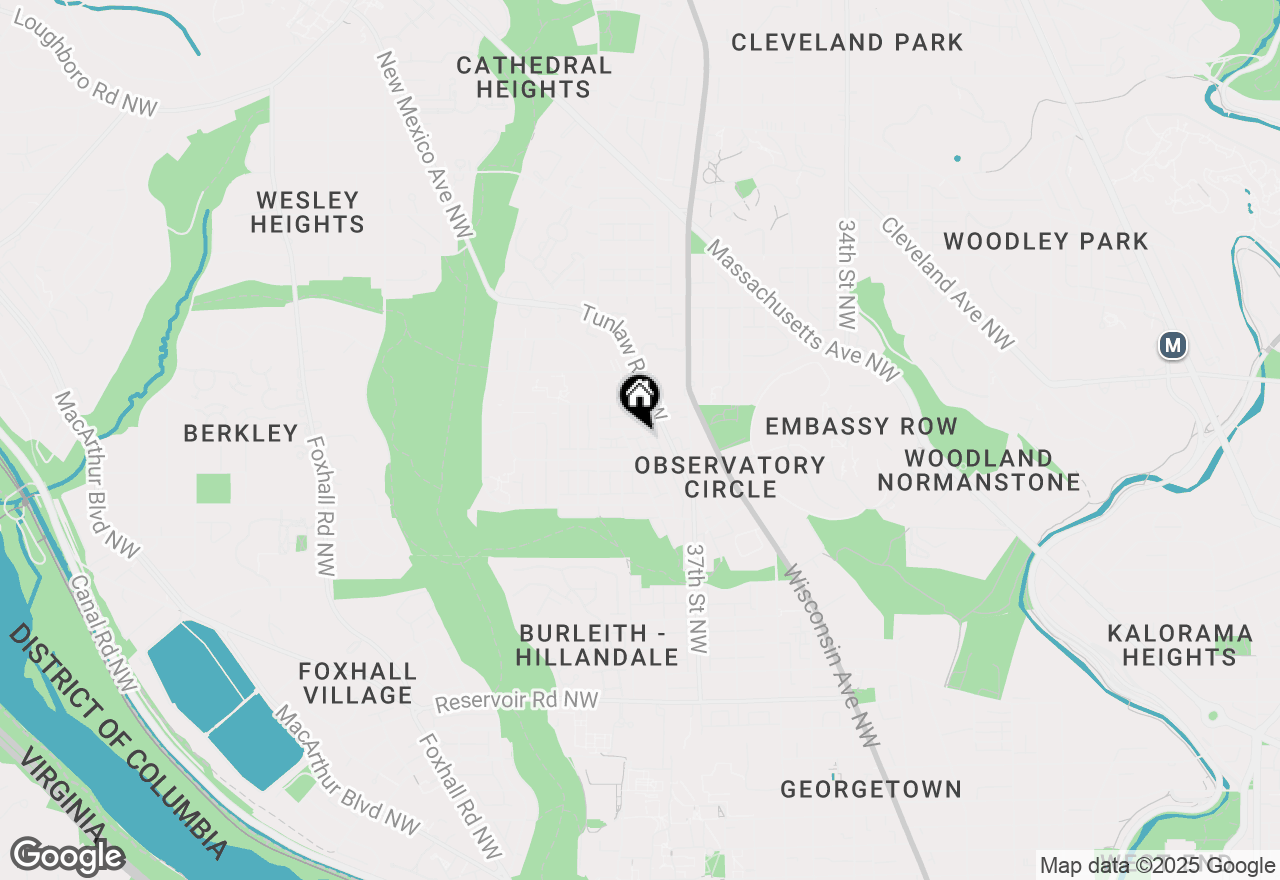 Map of 2426 Observatory Place Nw, Washington, DC 20007