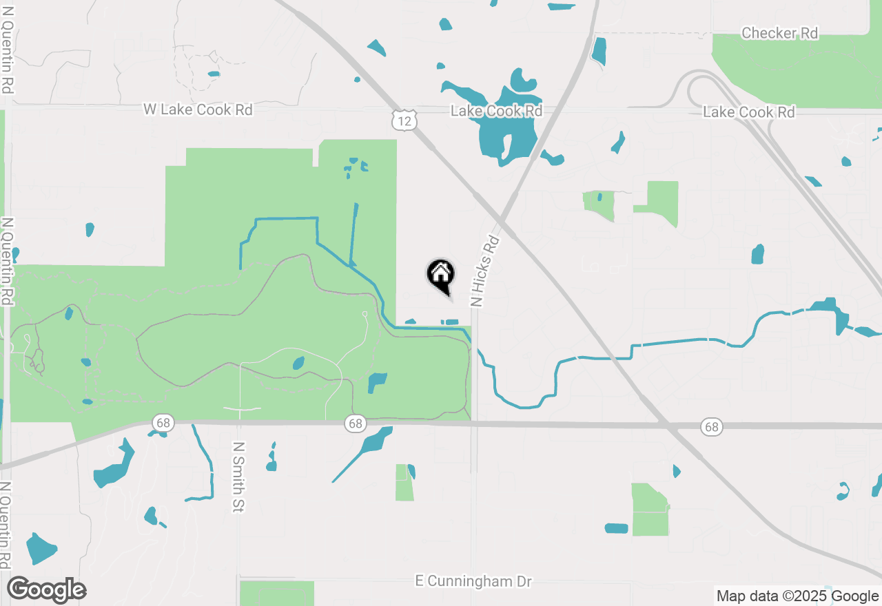 Map of 321 E Forest Knoll Drive, Palatine, IL 60074