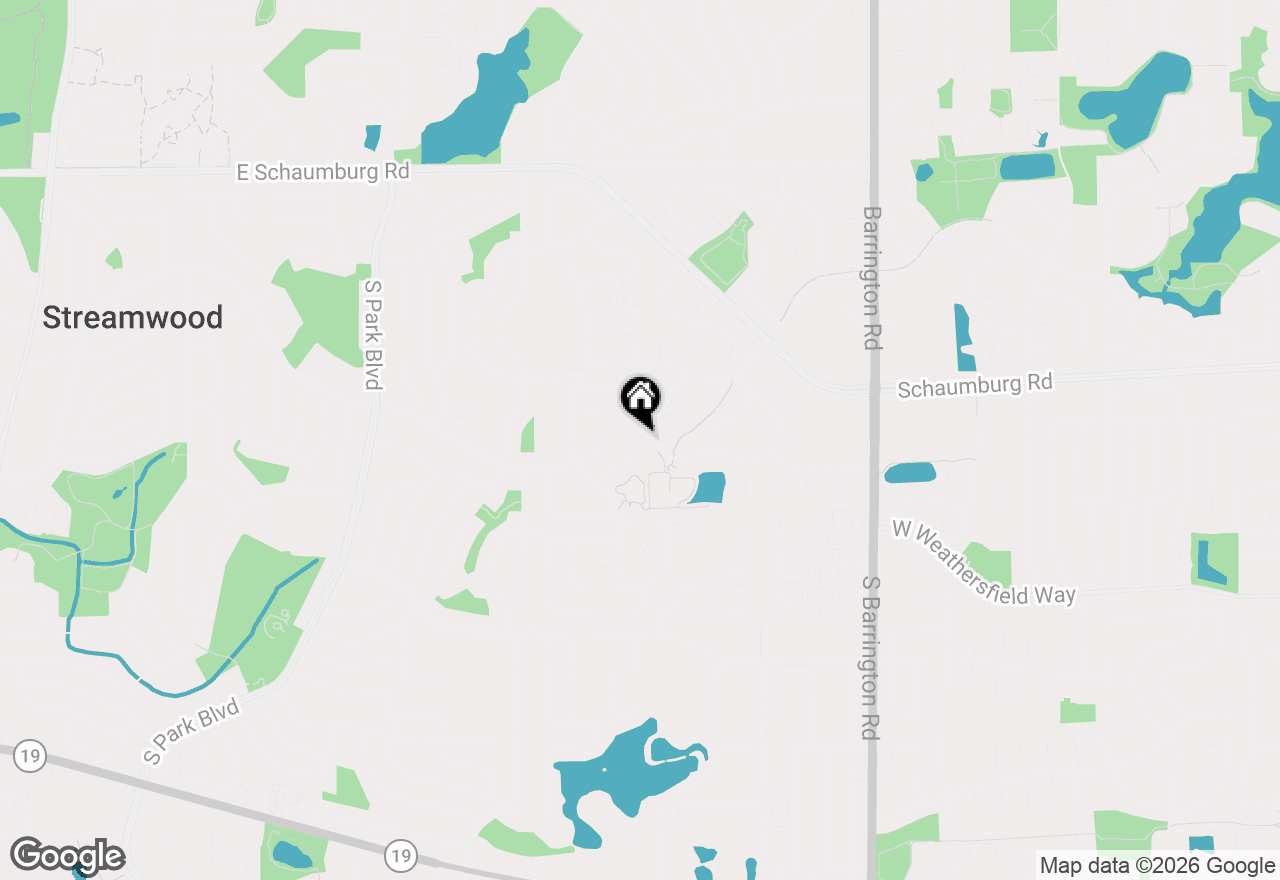 Map of 144 Red Cedar Drive, Streamwood, IL 60107