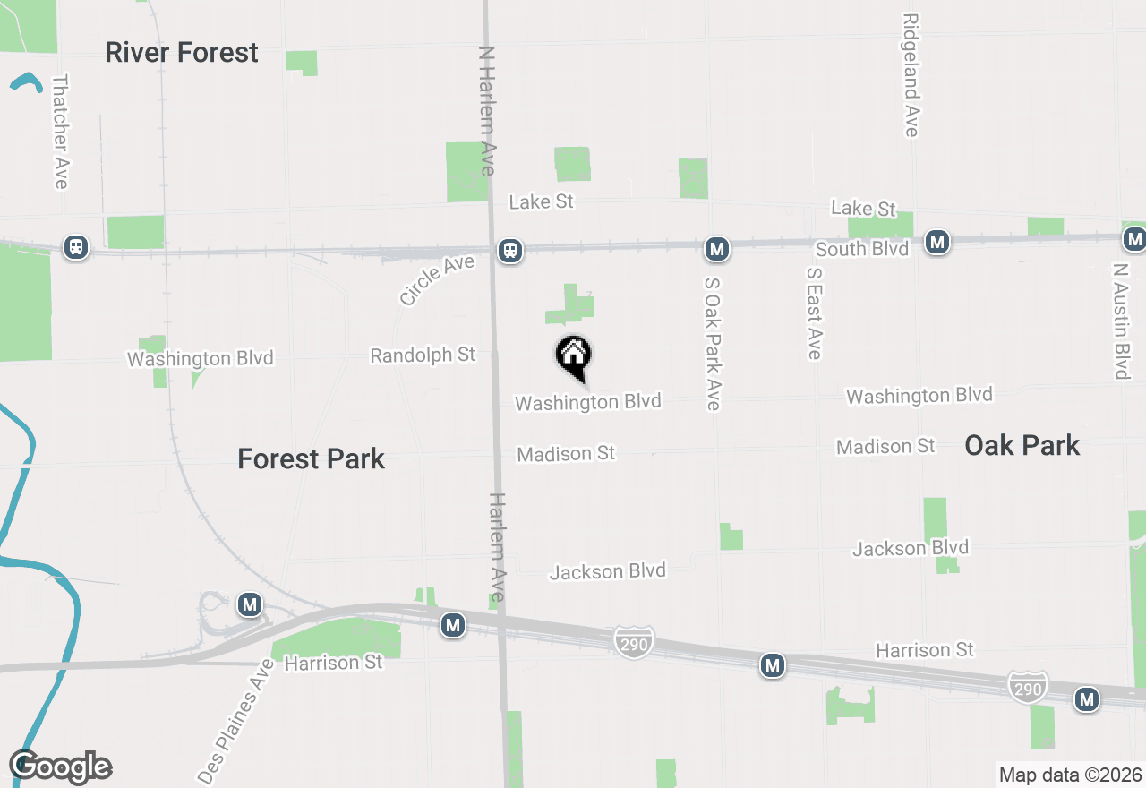 Map of 1024 Washington Boulevard #301, Oak Park, IL 60302