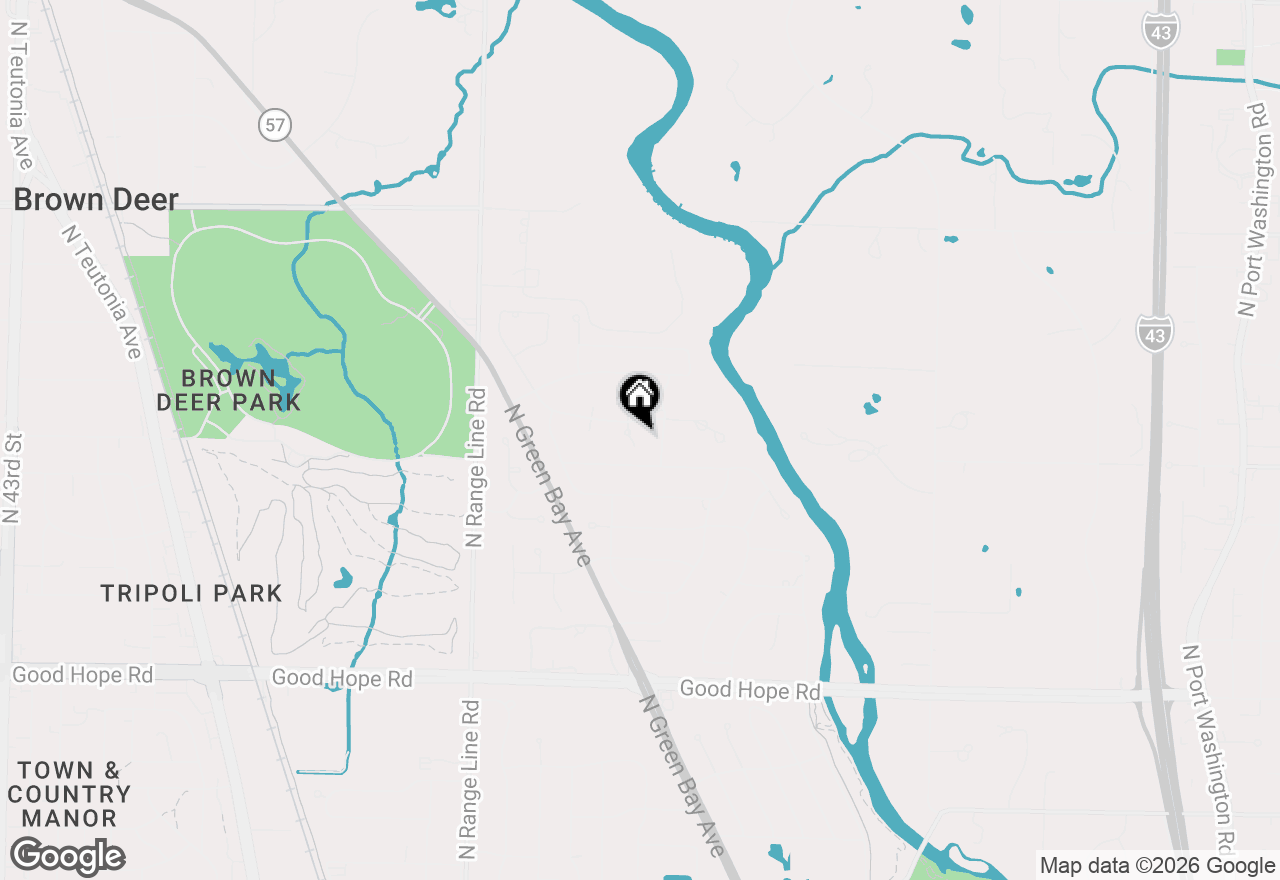 Map of 2261 W Kenboern Dr, Glendale, WI 53209