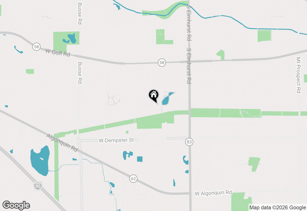 Map of 710 W Huntington Commons Road #3A, Mount Prospect, IL 60056