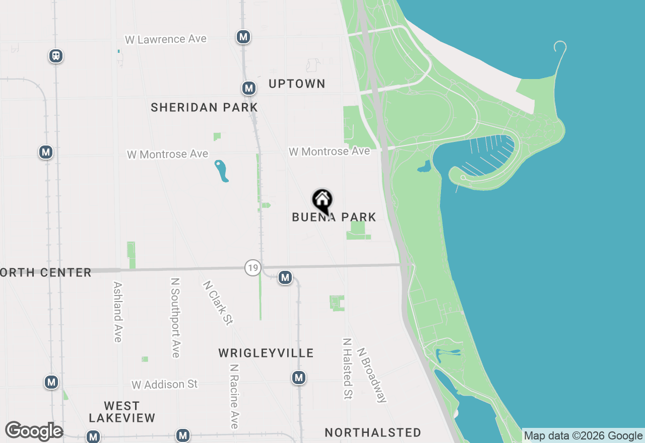 Map of 844 W Belle Plaine Avenue #1E, Chicago, IL 60613