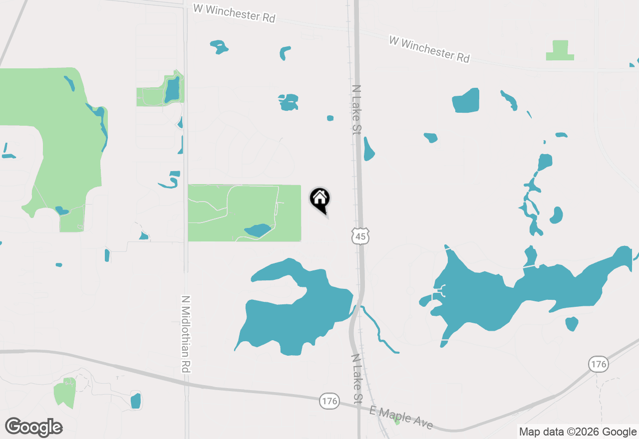 Map of 1403 Dairy Lane, Mundelein, IL 60060