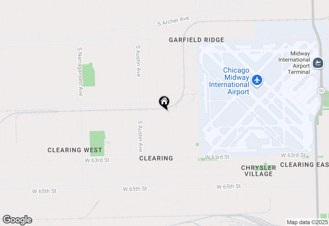 Map of 5818 W 60th Street, Chicago, IL 60638