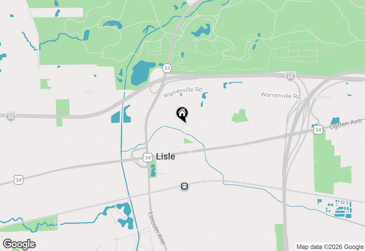 Map of 4422 Center Avenue, Lisle, IL 60532