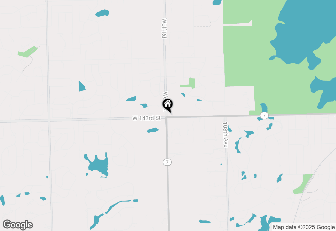 Map of 14299 Wolf Road, Orland Park, IL 60467