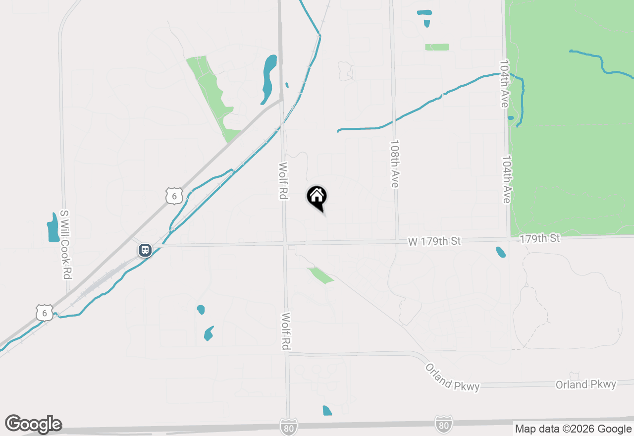 Map of 17806 Bernard Drive #2B, Orland Park, IL 60467