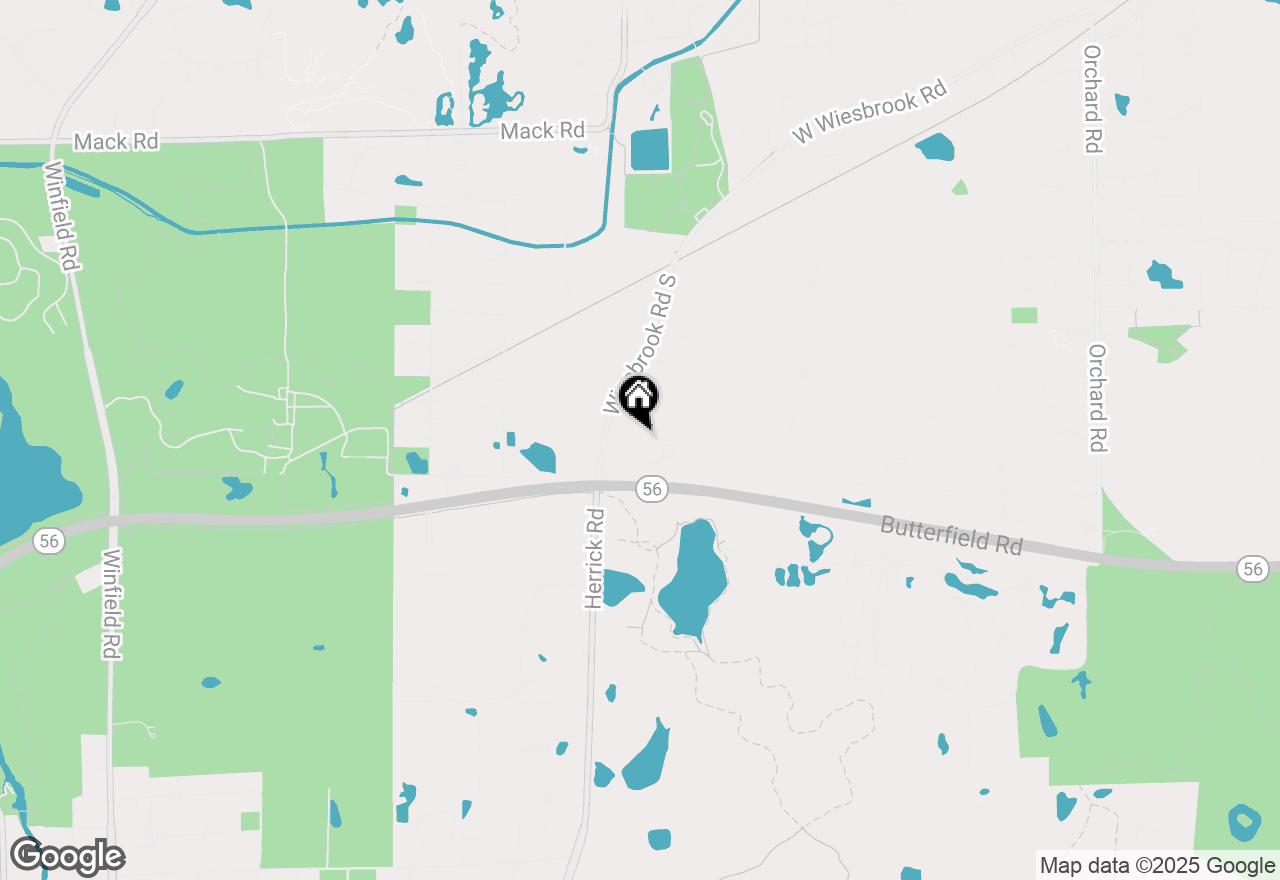 Map of 2S550 Lakeview Drive, Wheaton, IL 60189