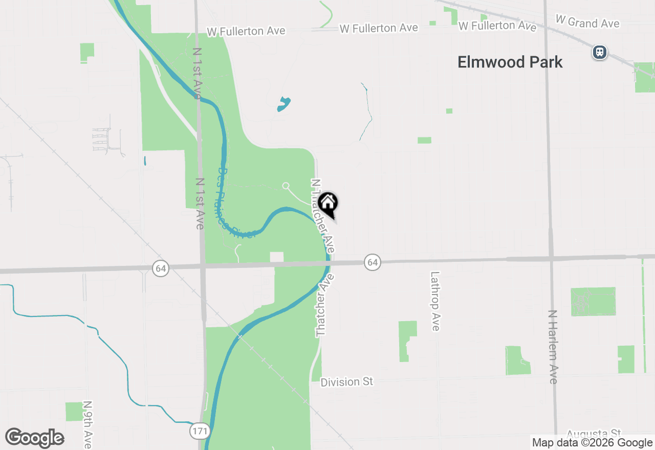 Map of (Address confidential), Elmwood Park, Illinois 60707