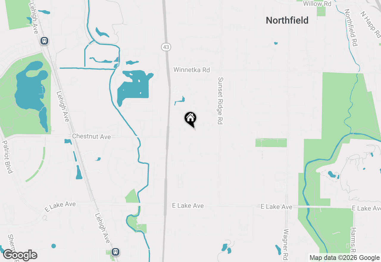 Map of 1439 Pleasant Lane, Glenview, IL 60025