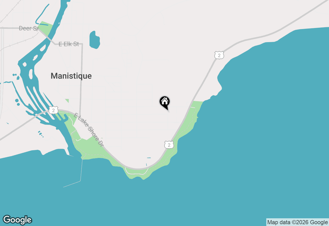 Map of Parcel 2 Michigan Avenue, Manistique, MI 49854