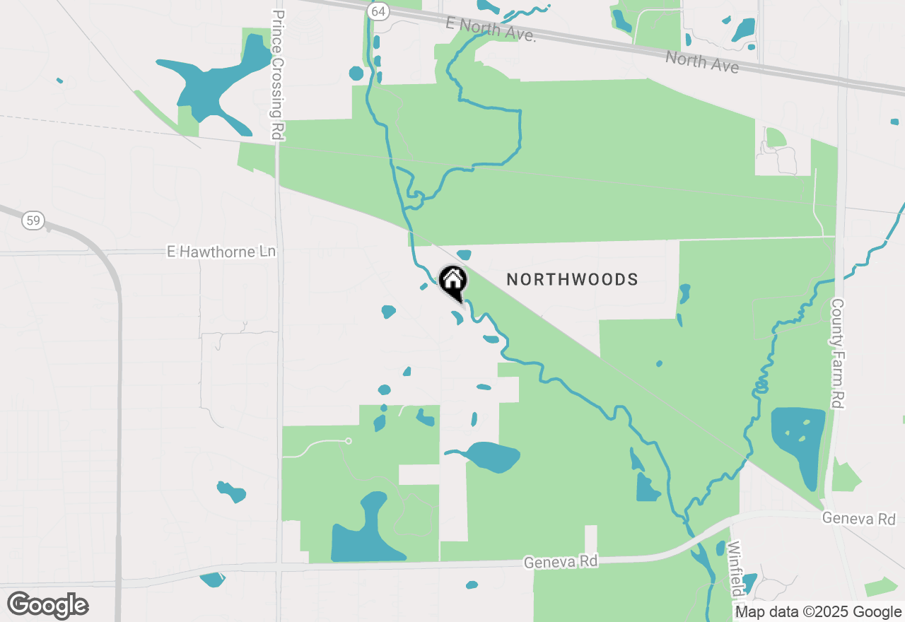 Map of 1N611 Indian Knoll Road, West Chicago, IL 60185