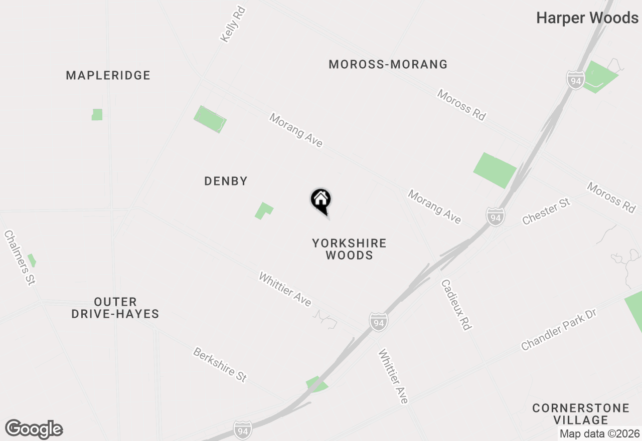 Map of 10842 Nottingham Road, Detroit, MI 48224