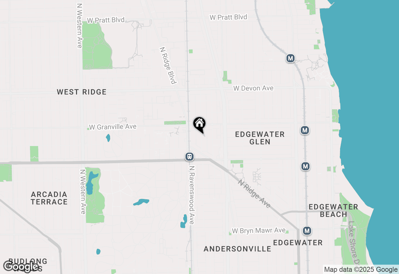 Map of 6108 N Hermitage Avenue #1F, Chicago, IL 60660