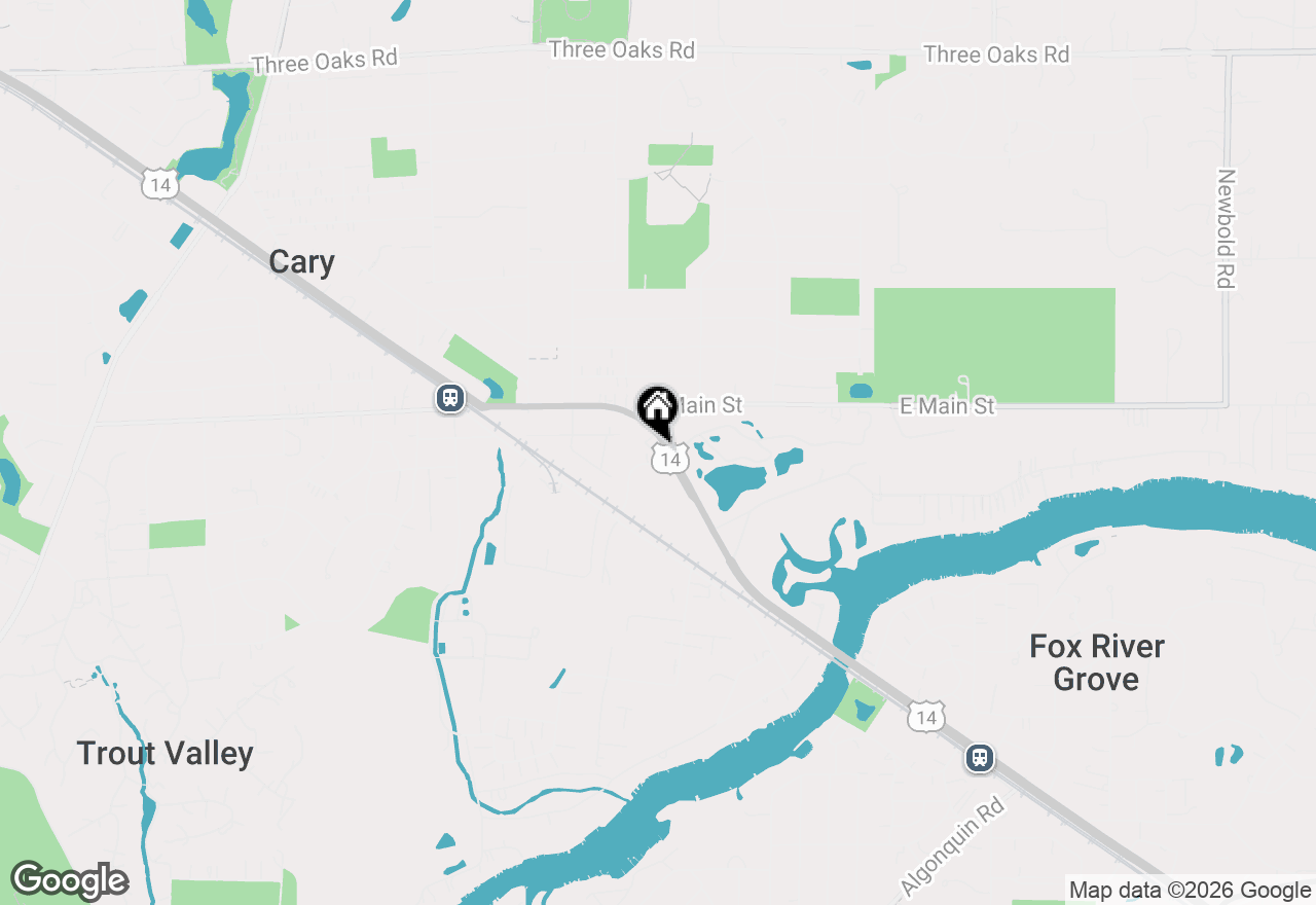 Map of 62 Northwest Highway, Cary, IL 60013