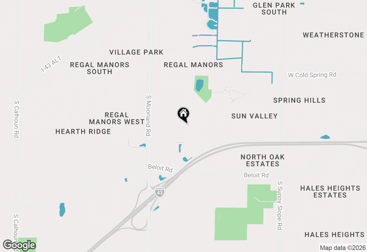 Map of 4615 S Camrose Ave, New Berlin, WI 53151