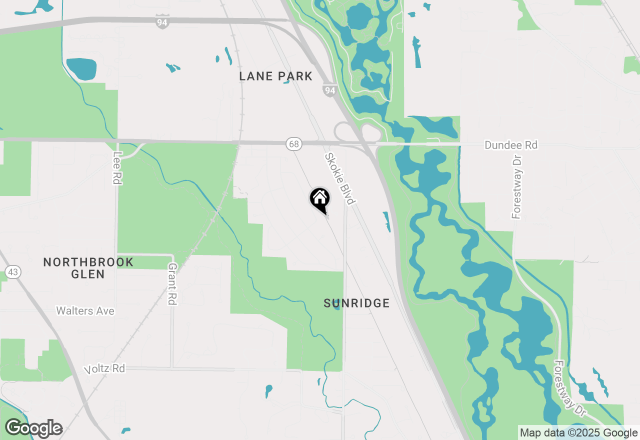 Map of 405 Marshall Road, Northbrook, IL 60062