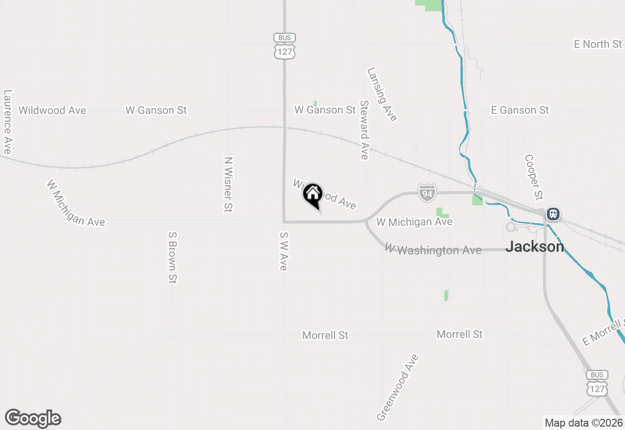 Map of 732 W Michigan Avenue, Jackson, MI 49201
