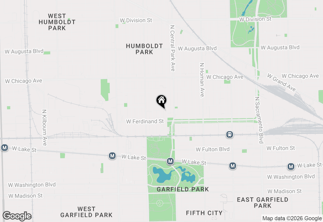 Map of 541 N Lawndale Avenue #2, Chicago, IL 60624