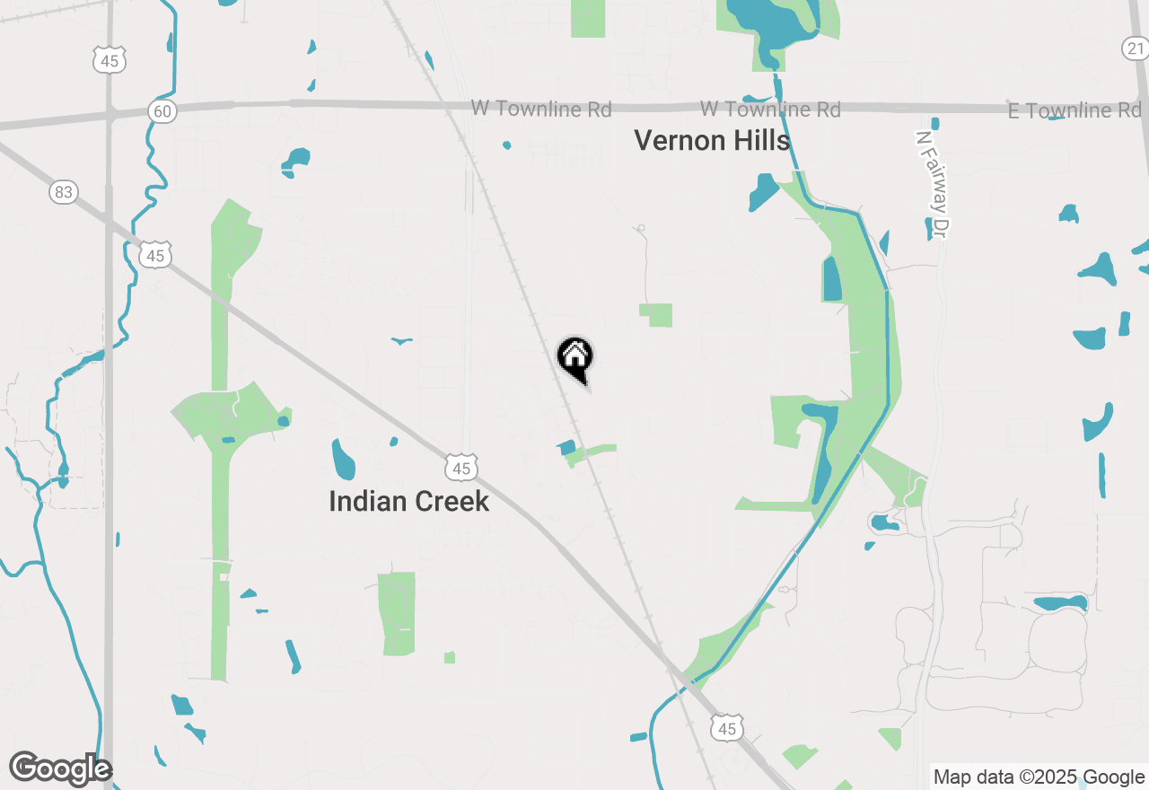 Map of 202 Albert Drive, Vernon Hills, IL 60061