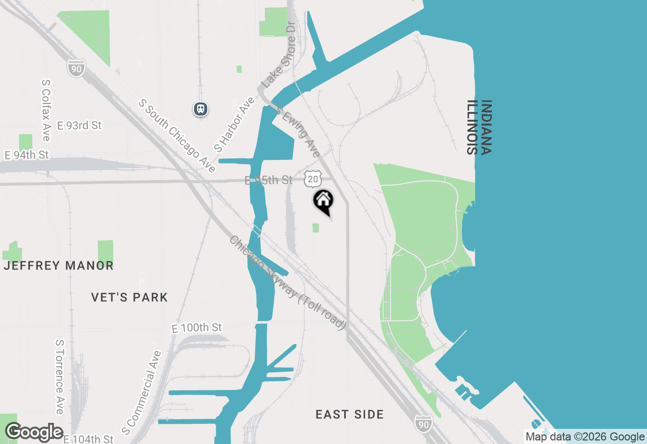Map of 9637 S Avenue M, Chicago, IL 60617