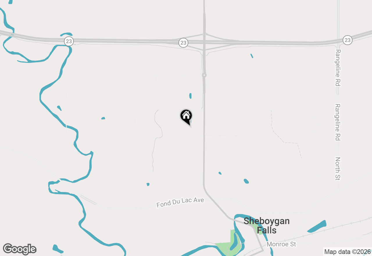 Map of 372 Vintage Dr, Sheboygan Falls, WI 53085