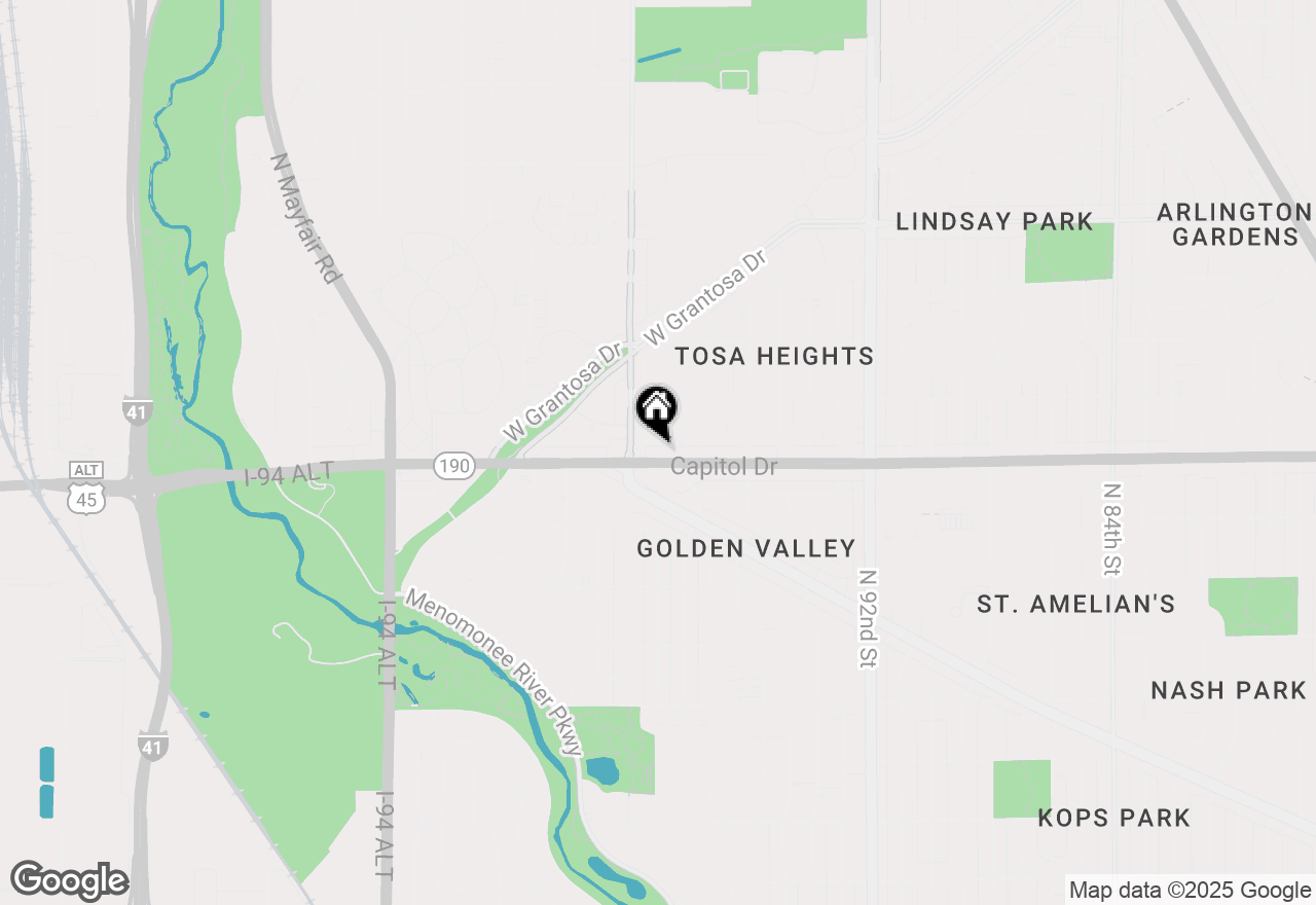 Map of 9900 W Capitol Dr, Milwaukee, WI 53222