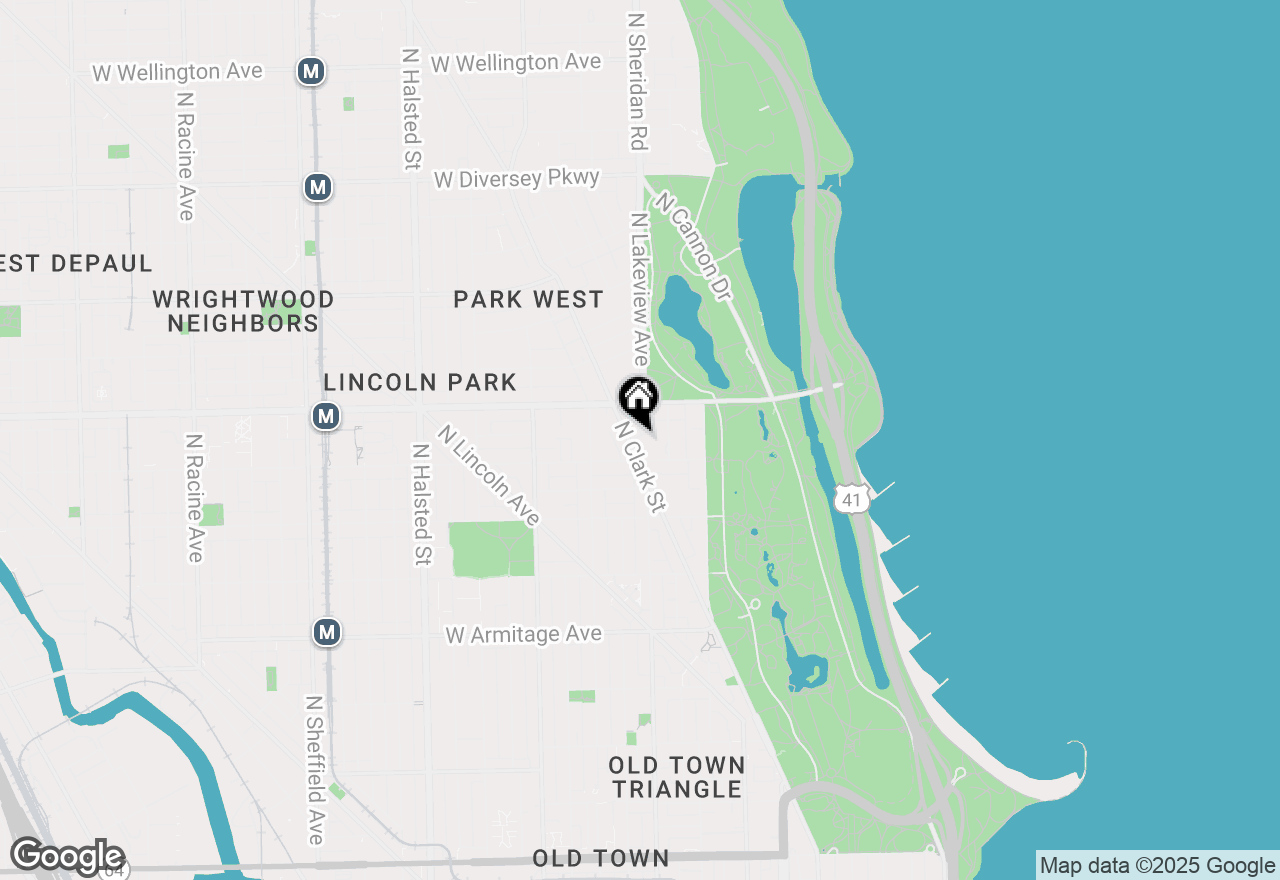 Map of 2317 N Clark Street #410, Chicago, IL 60614