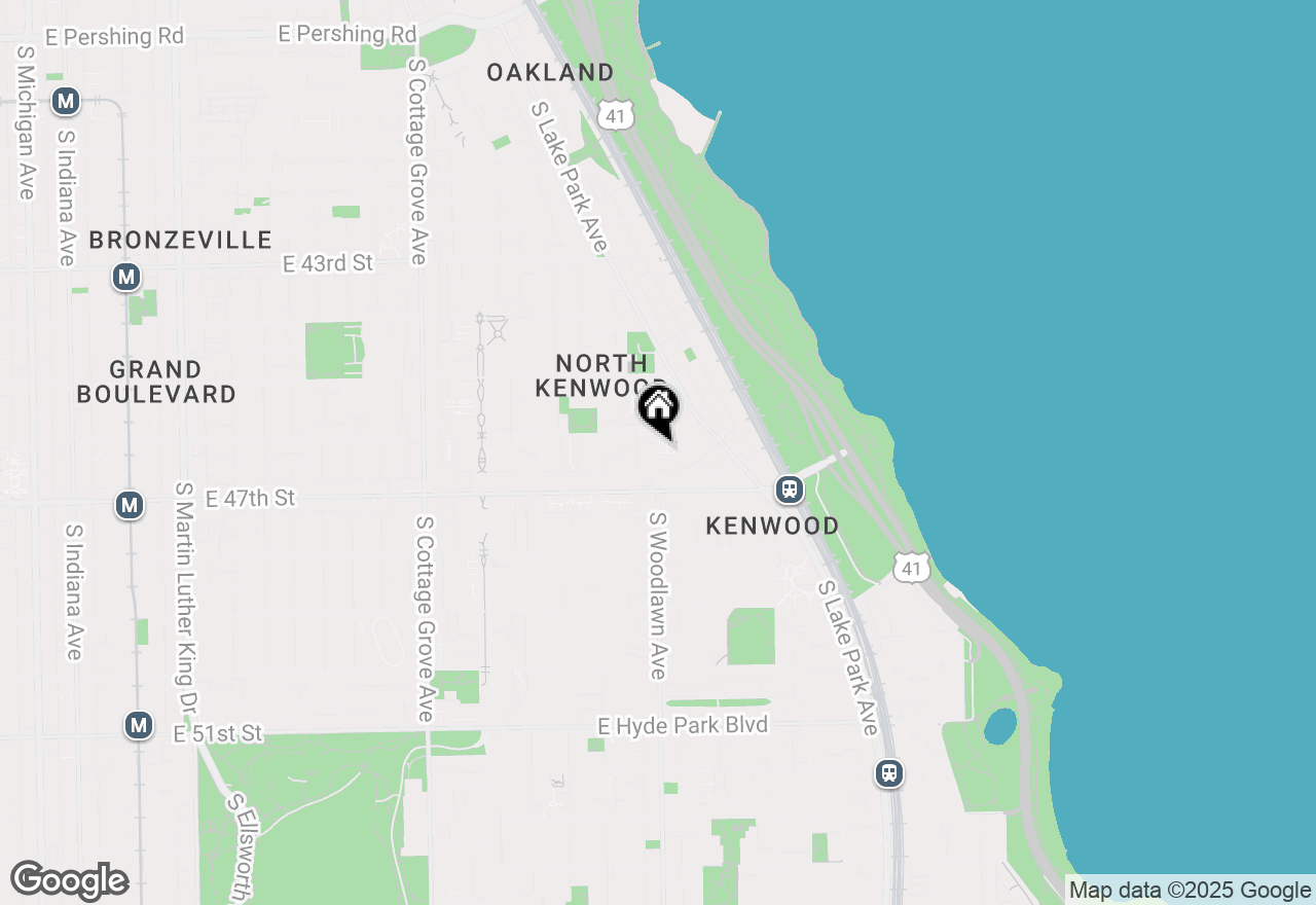 Map of 4622 S Woodlawn Avenue, Chicago, IL 60653