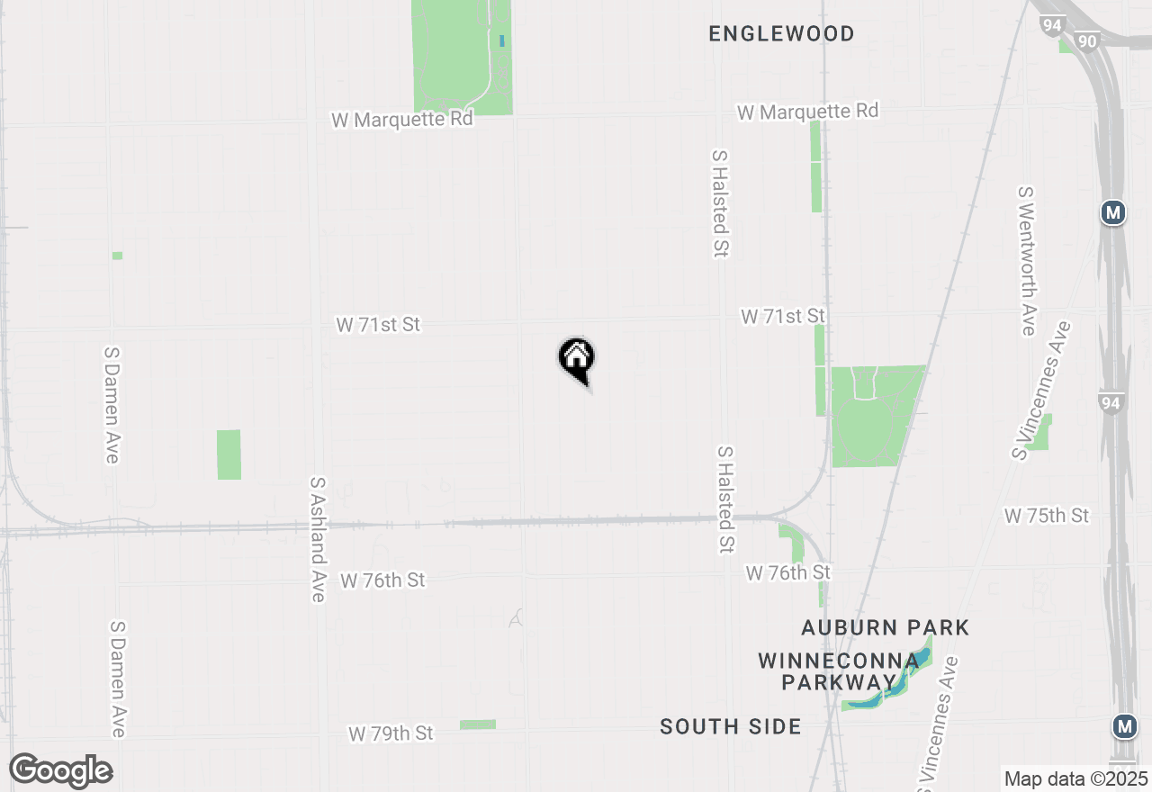 Map of 7229 S Aberdeen Street, Chicago, IL 60621