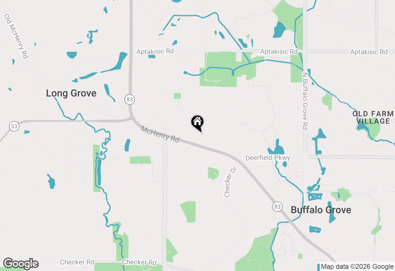 Map of 1225 Ranchview Court, Buffalo Grove, IL 60089