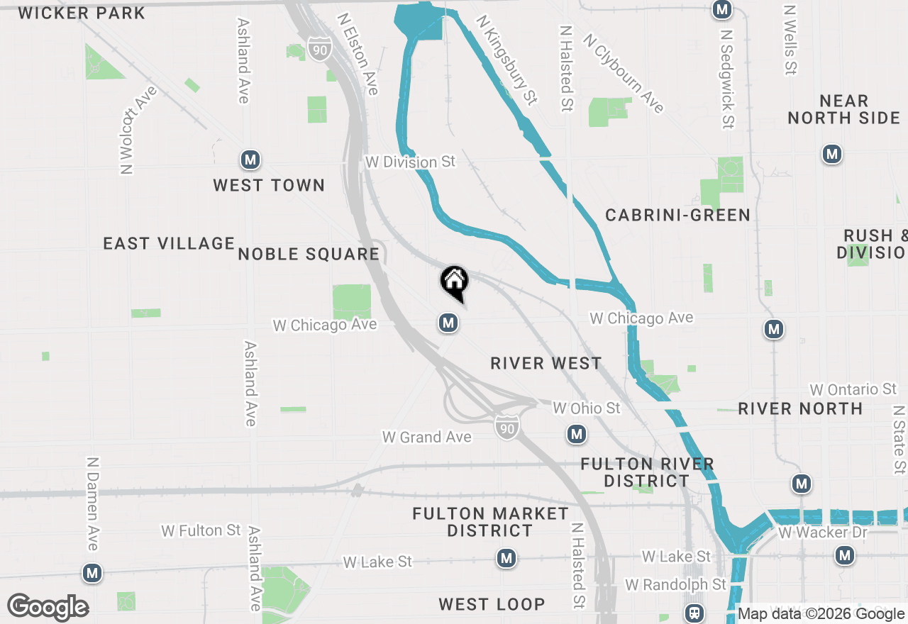 Map of 813 N May Street #A, Chicago, IL 60642