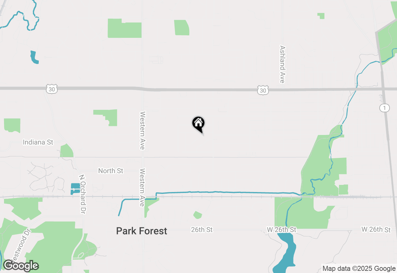 Map of 555 Shelly Lane, Chicago Heights, IL 60411