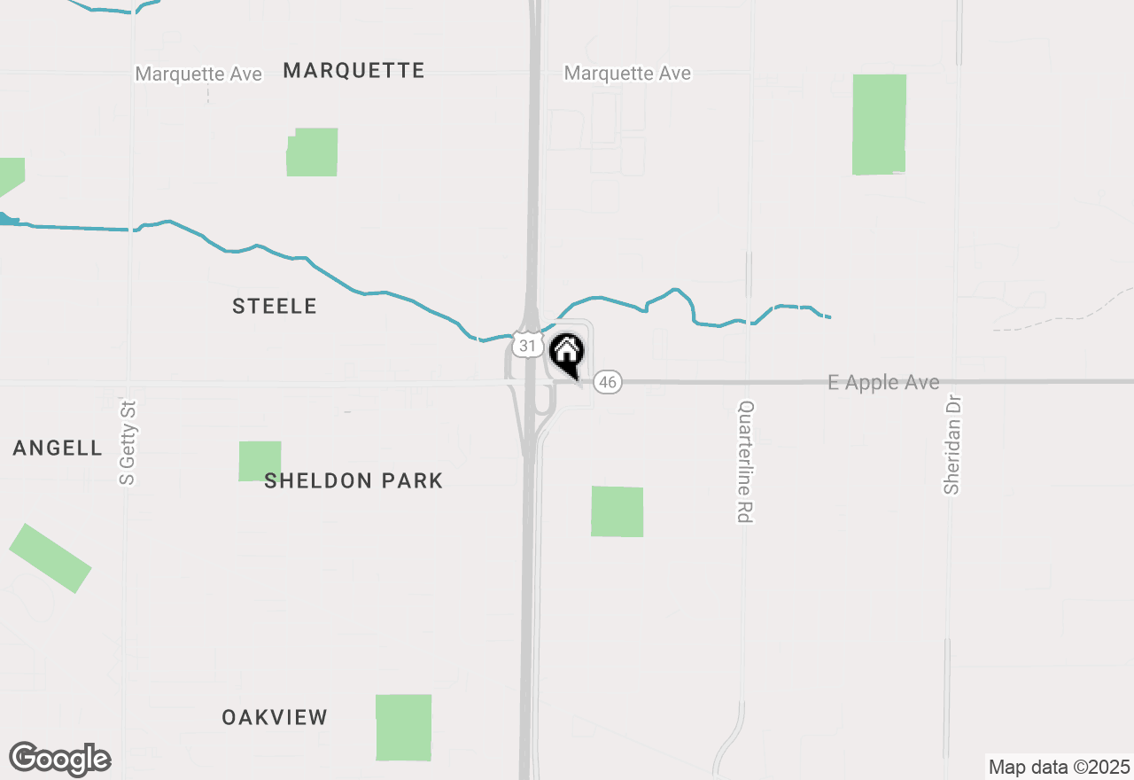 Map of 1655 E Apple Avenue, Muskegon, MI 49442