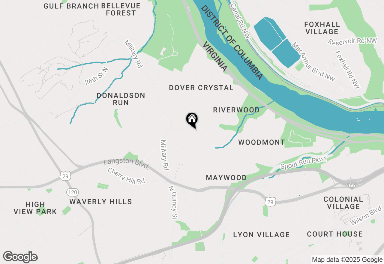 Map of 2377 N Quincy Street, Arlington, VA 22207