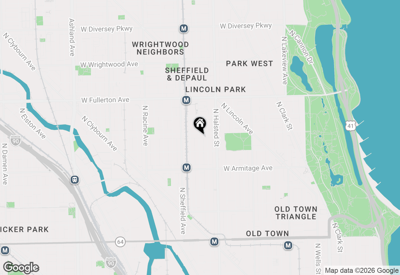 Map of 2147 N Fremont Street #2N, Chicago, IL 60614