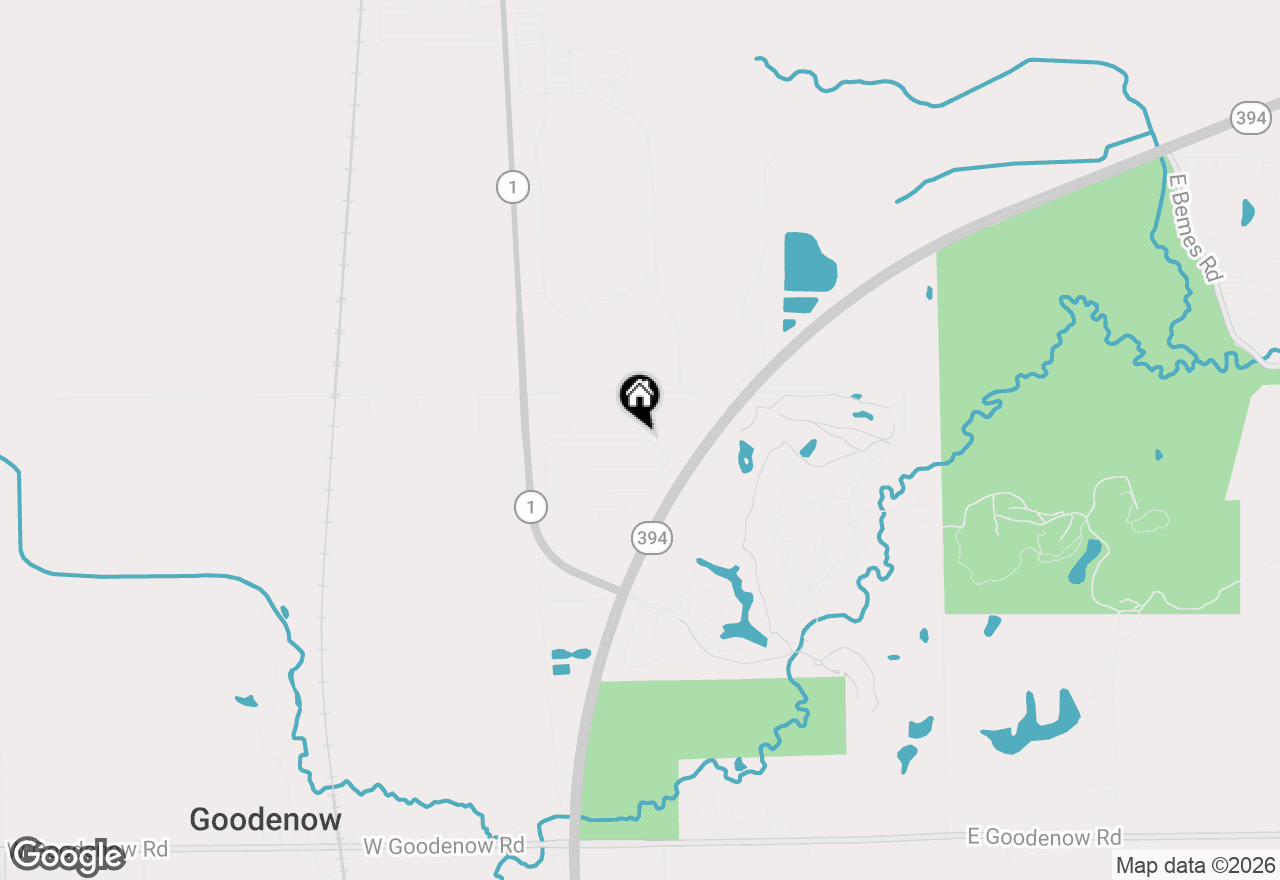Map of 442 W Auburn Lane, Crete, IL 60417