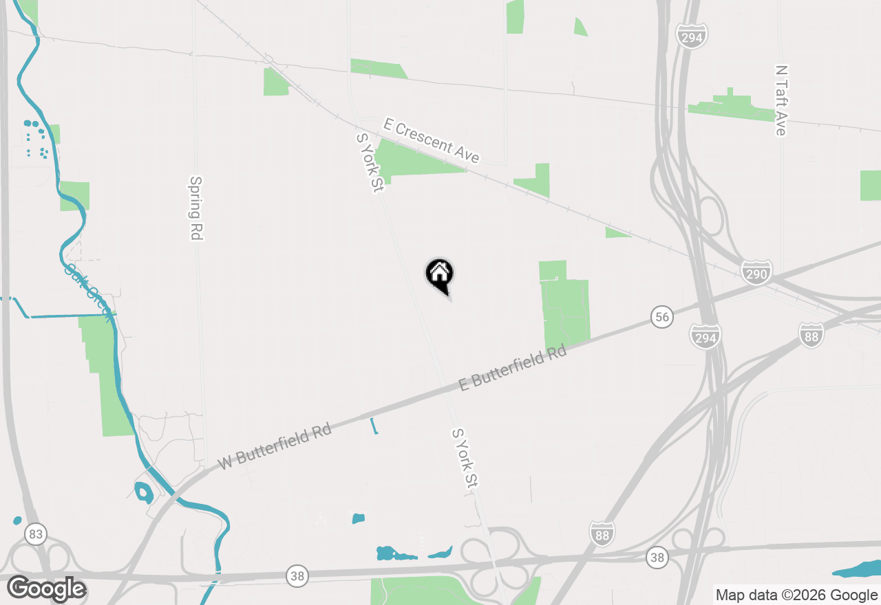 Map of 837 S Kearsage Avenue, Elmhurst, IL 60126