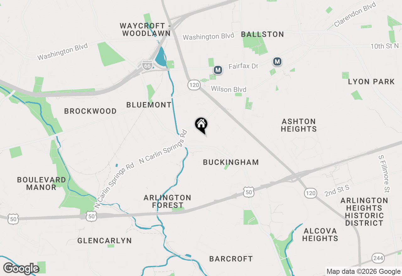 Map of 428 N Park Drive, Arlington, VA 22203