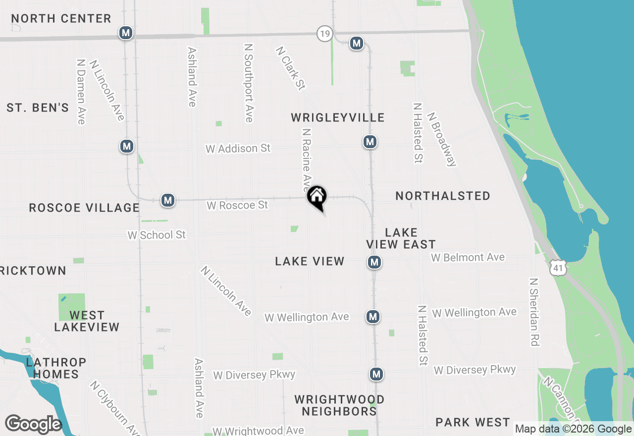 Map of 3330 N Clifton Avenue #1, Chicago, IL 60657