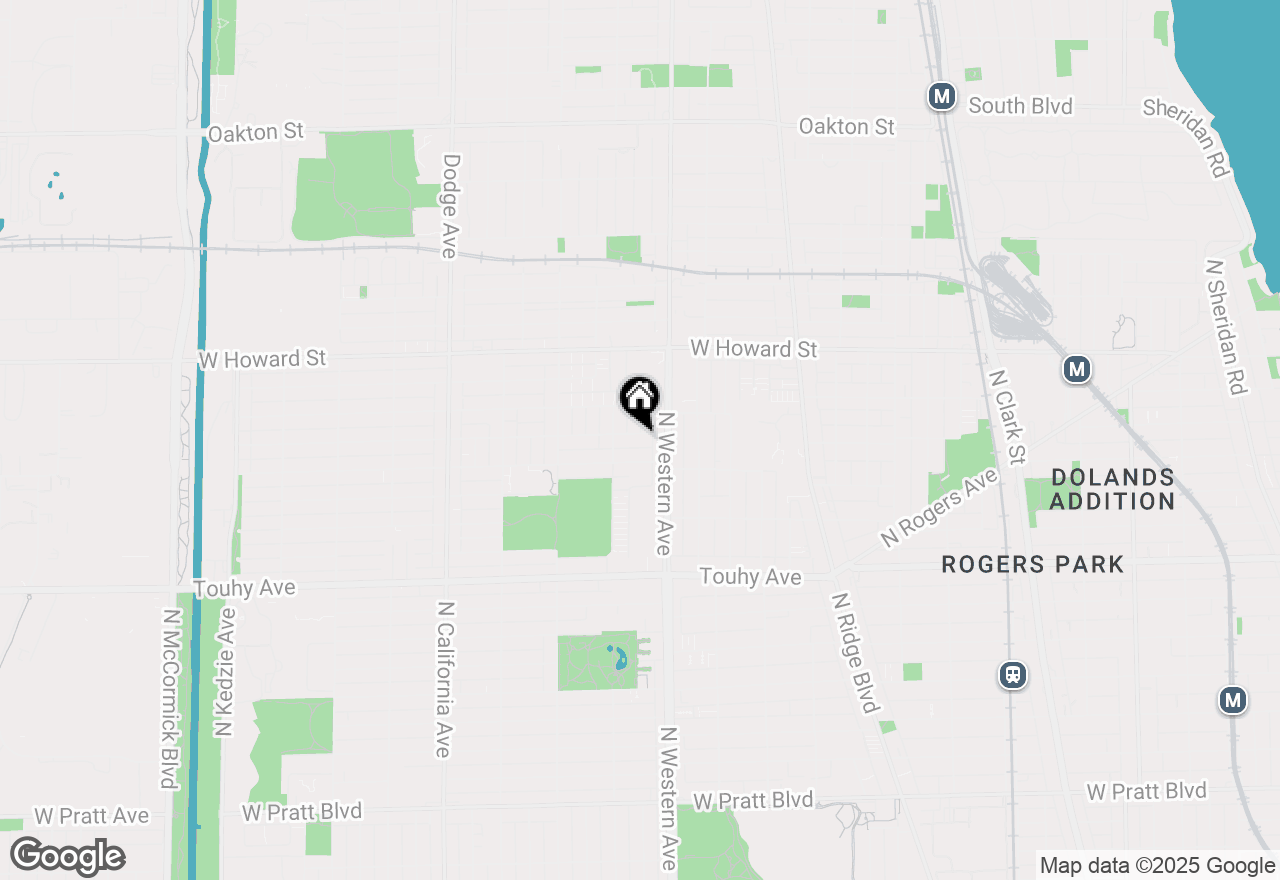 Map of 2429 W Fargo Avenue #3, Chicago, IL 60645