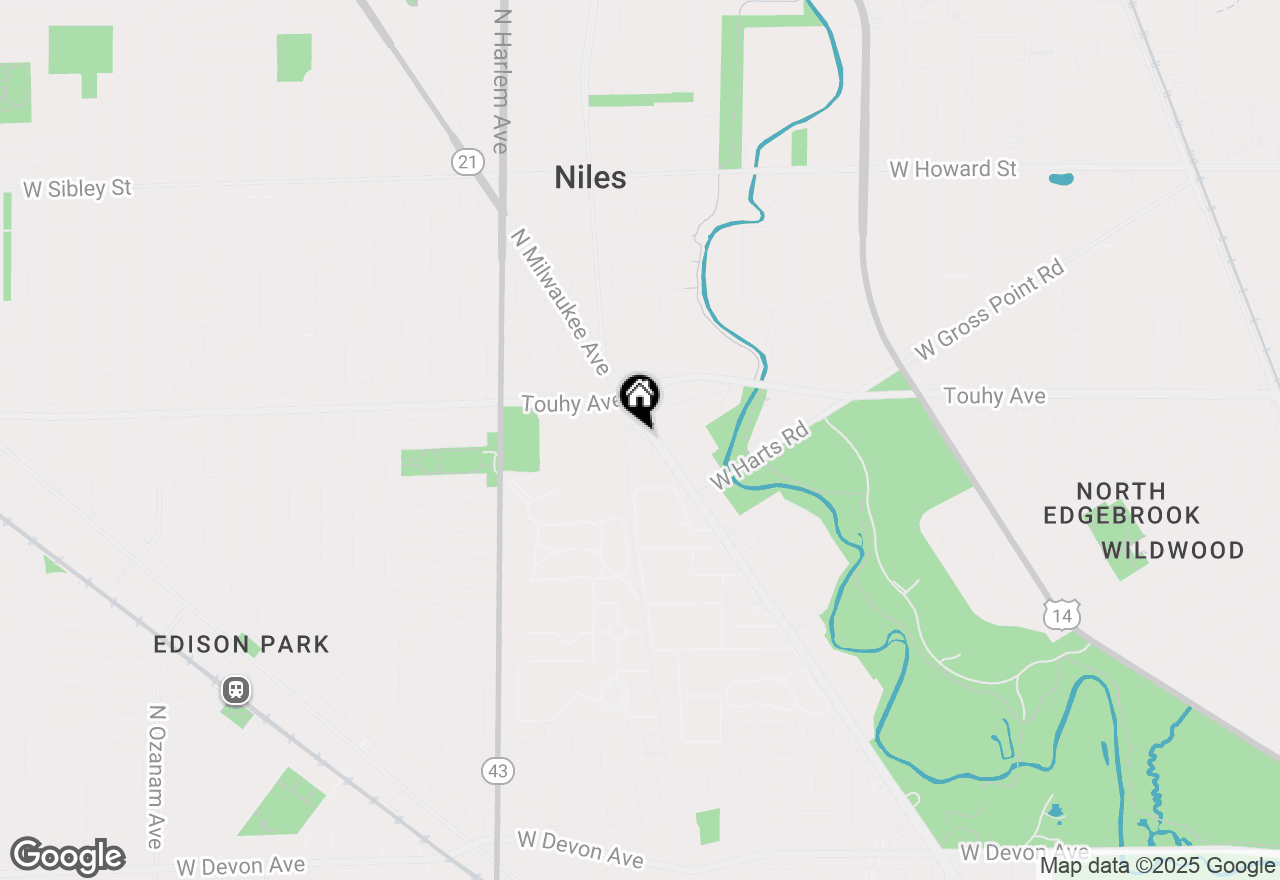 Map of 7120 N Milwaukee Avenue #702, Niles, IL 60714