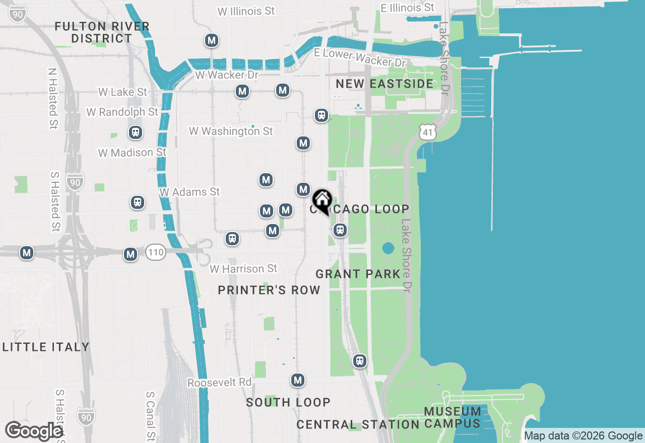 Map of 330 S Michigan Avenue #1807, Chicago, IL 60604