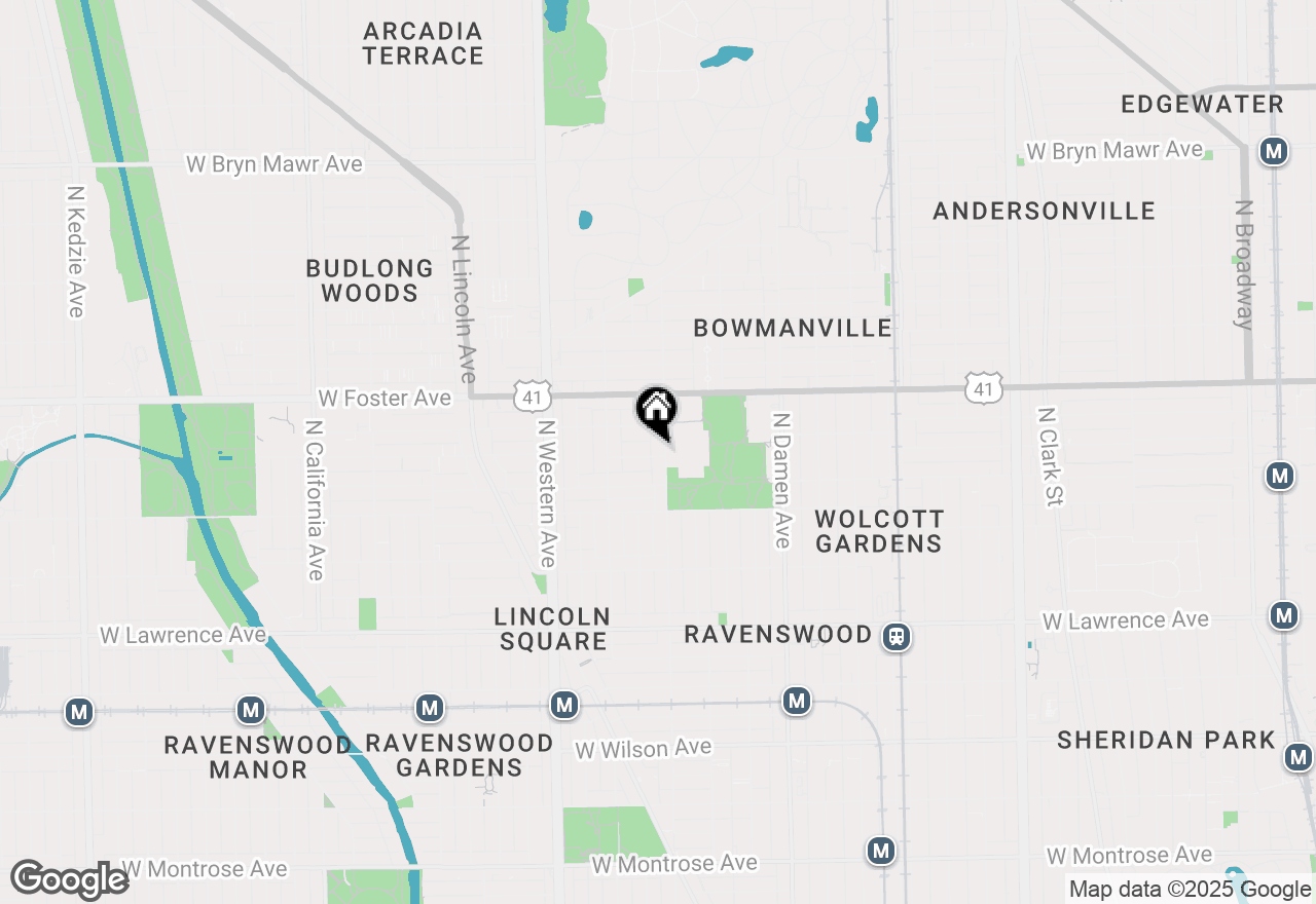 Map of 2210 W Carmen Avenue #1W, Chicago, IL 60625