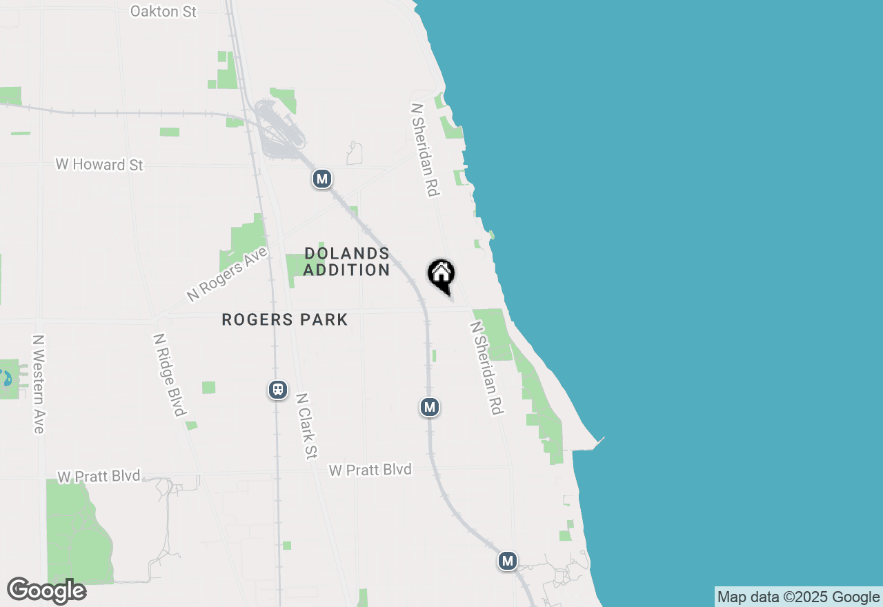 Map of 1340 W Touhy Avenue #302, Chicago, IL 60626