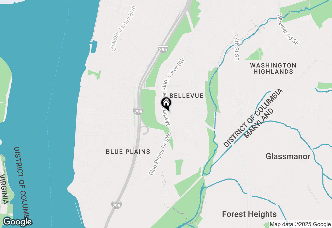 Map of 186 Forrester Street Sw, Washington, DC 20032